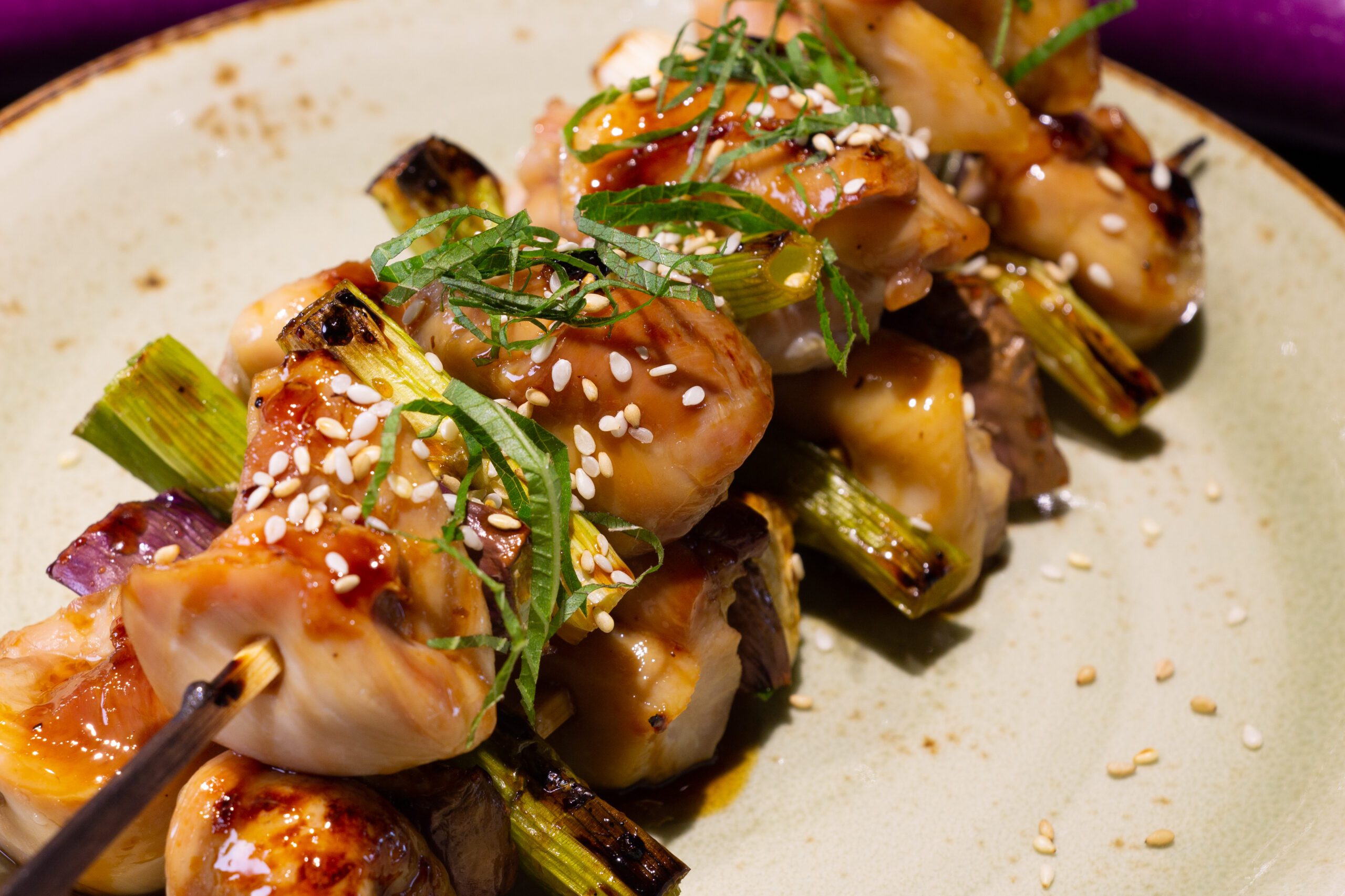 Aubergine yakitori - Miele